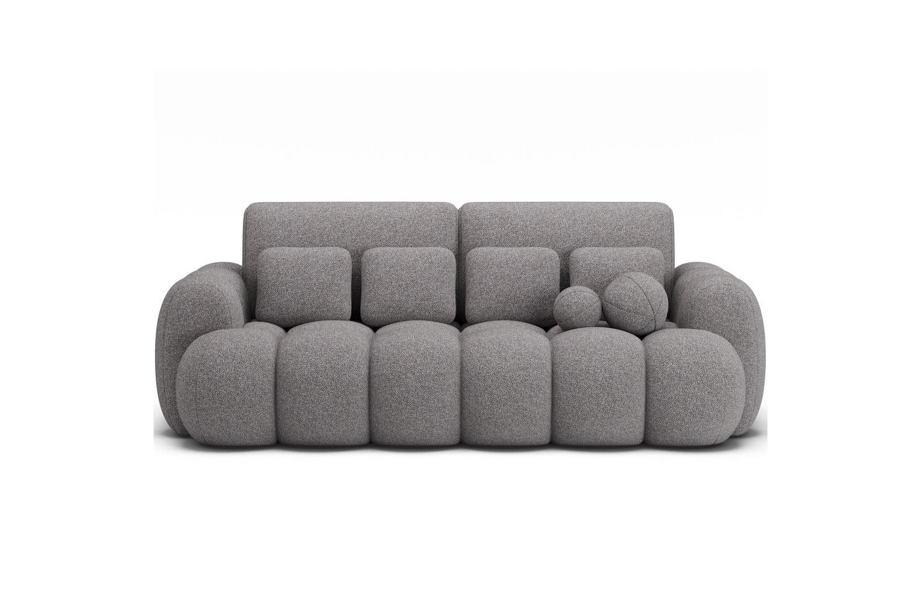 soffa eltap cotonn 256x105x119 cm - paolli 04, grå