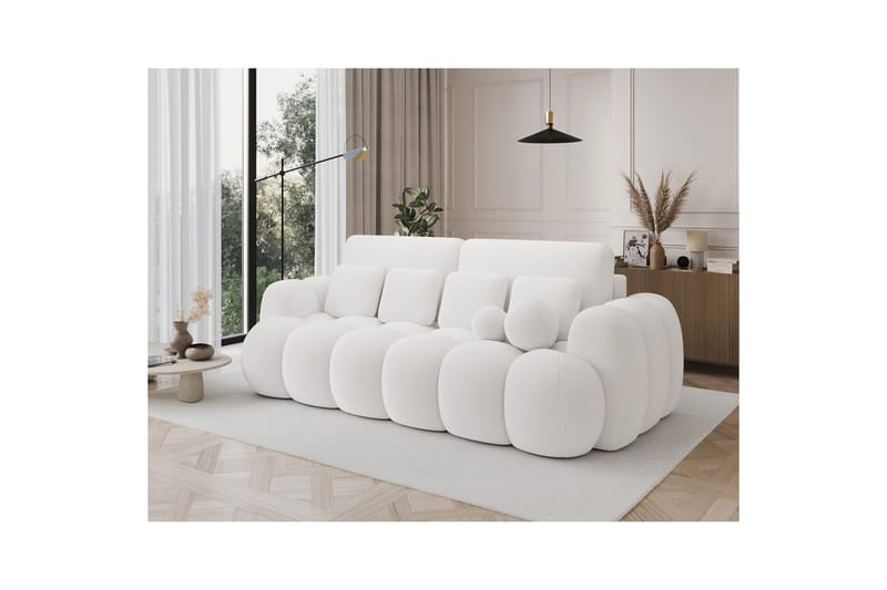 Soffa Eltap Cotonn 256x105x119 cm - Paolli 01, Vit - Möbler - Vardagsrum - Bäddsoffor