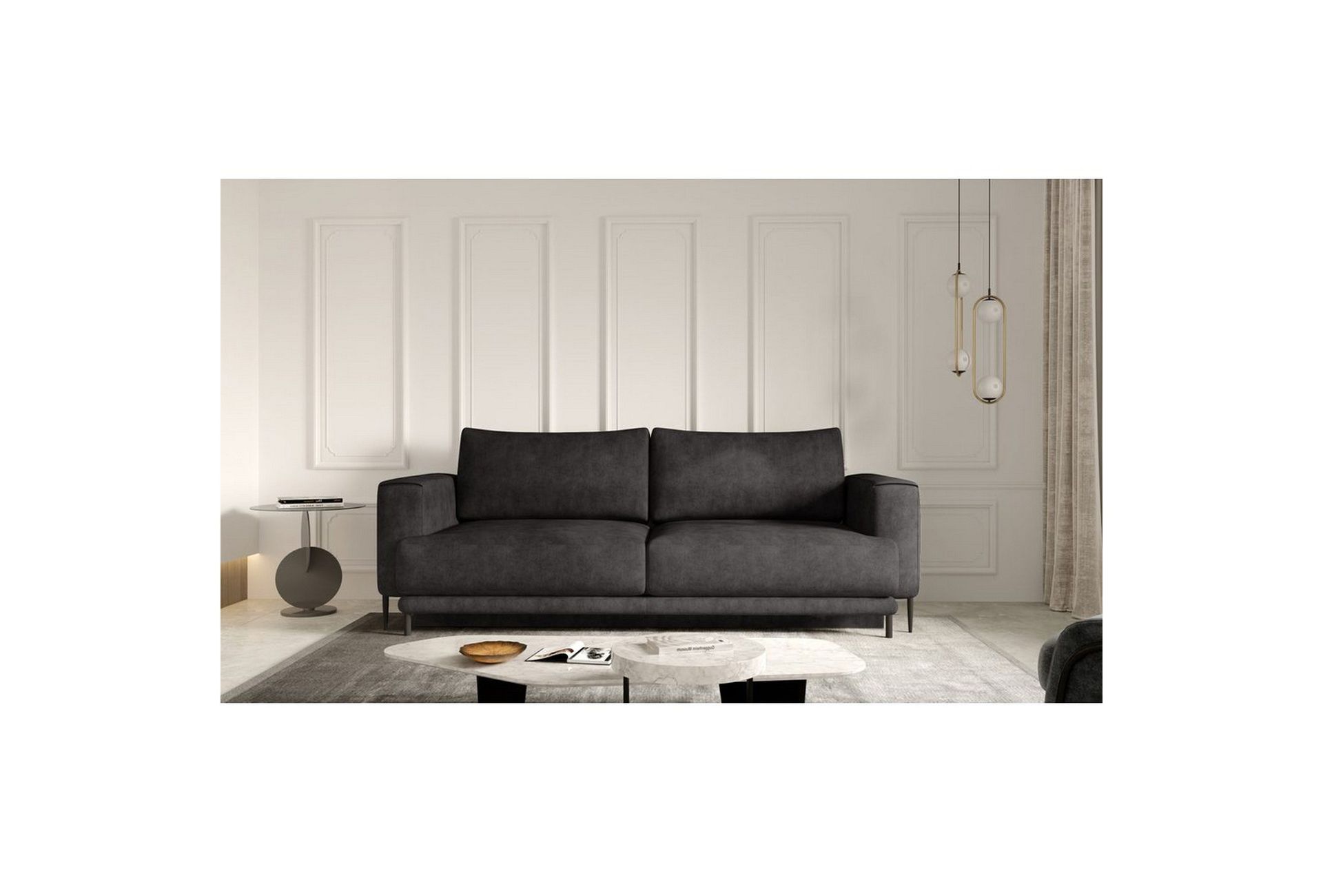 Soffa Eltap Dalia 248x84x95 cm - Leve 6, M&ouml;rkgr&aring;