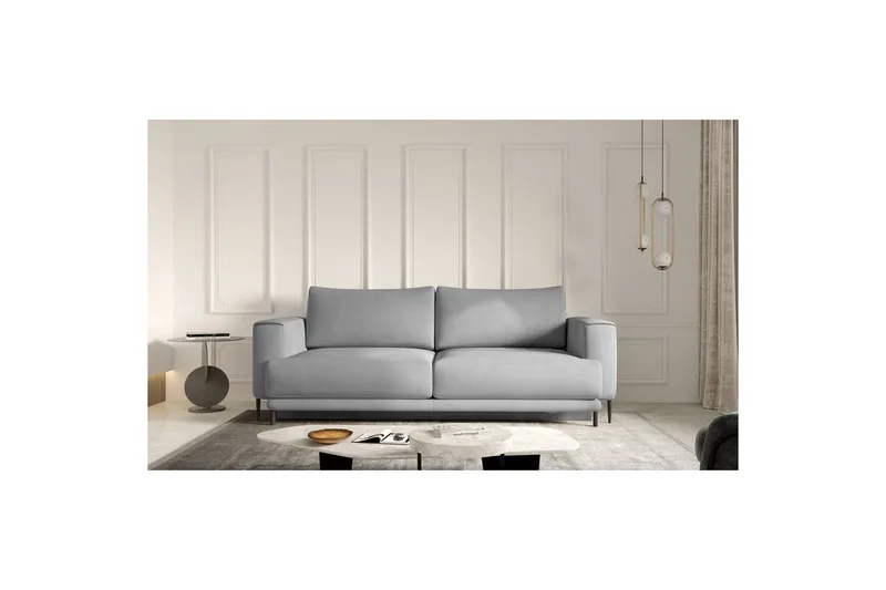 Soffa Eltap Dalia 248x84x95 cm - Nube 3, Ljusgrå - Möbler - Vardagsrum - Bäddsoffor