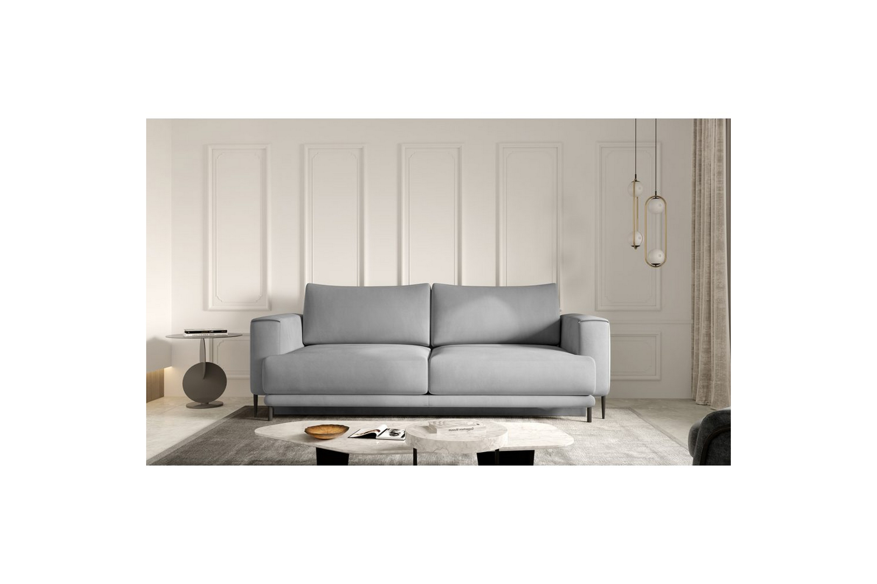 soffa eltap dalia 248x84x95 cm - nube 3, ljusgrå