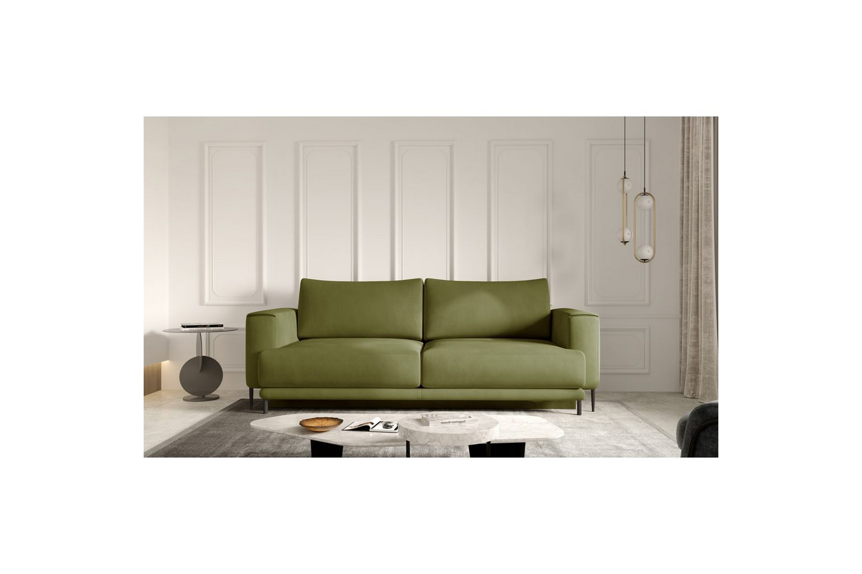 soffa eltap dalia 248x84x95 cm - nube 33, grön