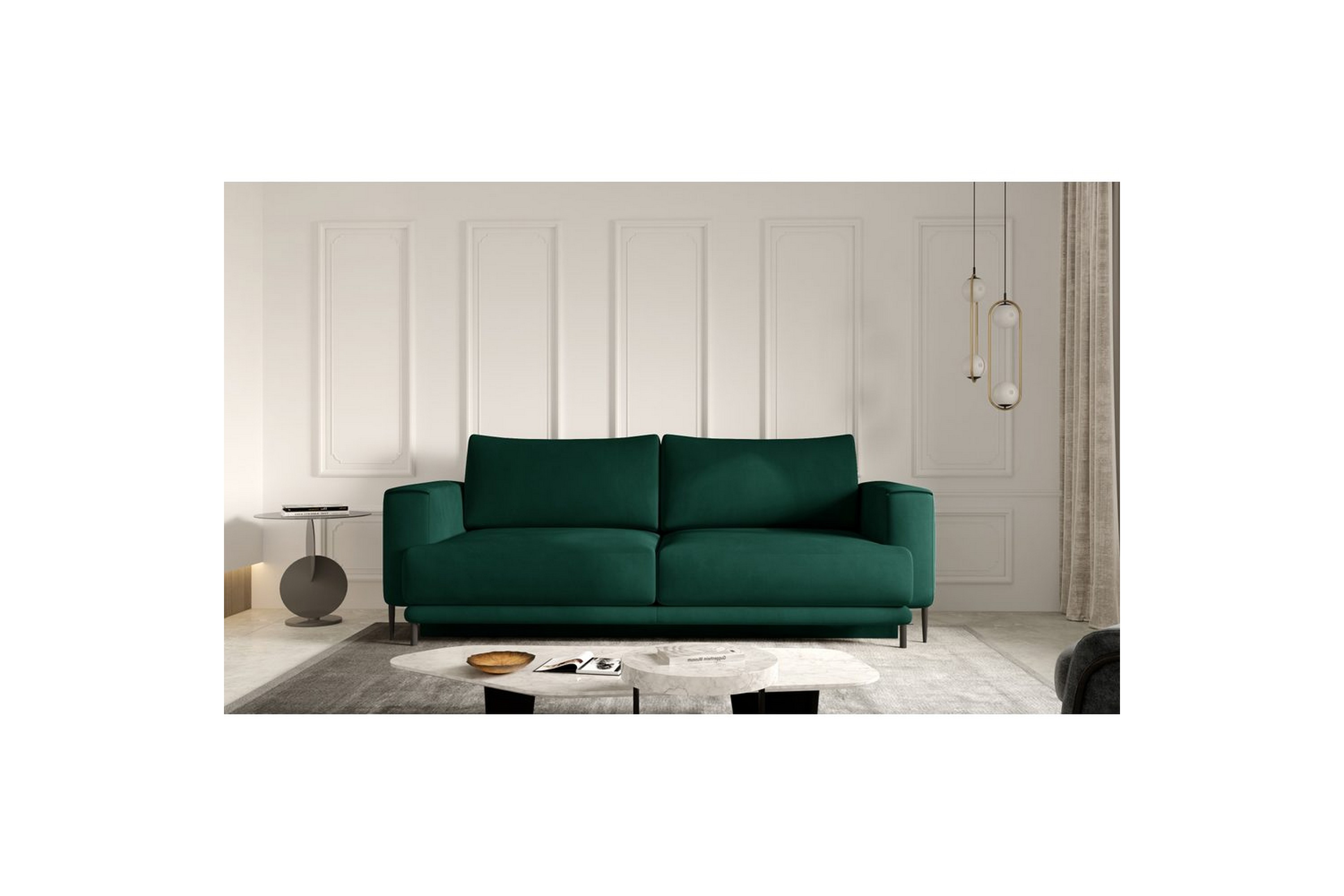 soffa eltap dalia 248x84x95 cm - nube 35, grön