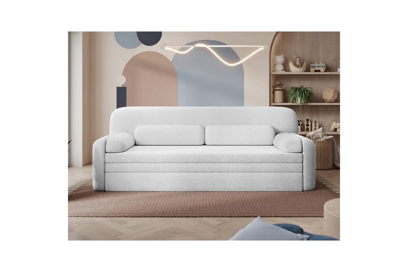 Soffa Eltap Elioss 236x89x87 cm - Royal 01, Vit - Möbler - Vardagsrum - Bäddsoffor