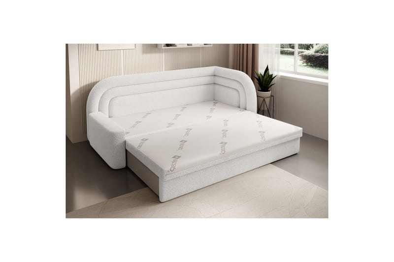 Soffa Eltap Fabillo 223x86x80 cm - Royal 01, Vit, Höger - Möbler - Vardagsrum - Bäddsoffor