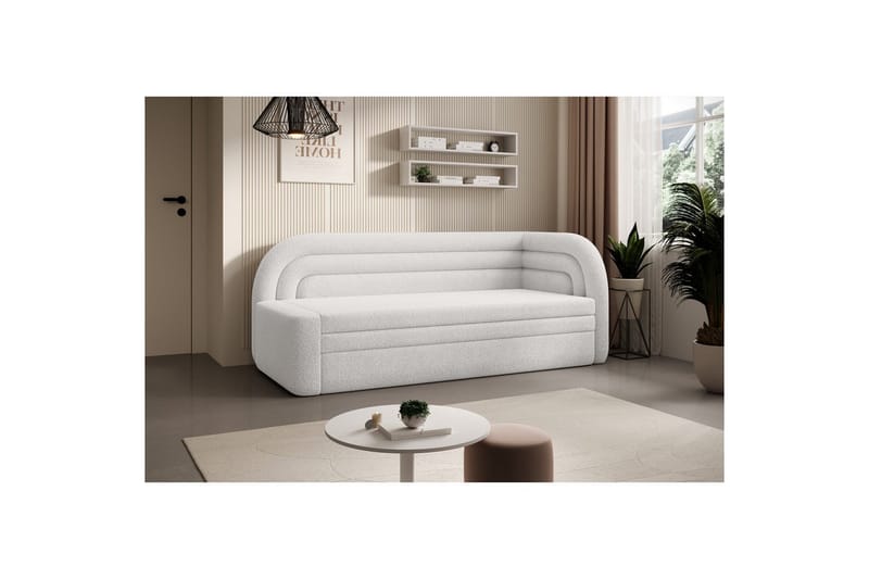 Soffa Eltap Fabillo 223x86x80 cm - Royal 01, Vit, Höger - Möbler - Vardagsrum - Bäddsoffor