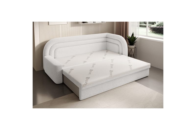 Soffa Eltap Fabillo 223x86x80 cm - Royal 01, Vit, Höger - Möbler - Vardagsrum - Bäddsoffor