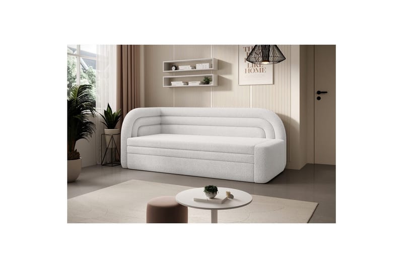 Soffa Eltap Fabillo 223x86x80 cm - Royal 01, Vit, Vänster - Möbler - Vardagsrum - Bäddsoffor