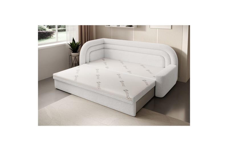 Soffa Eltap Fabillo 223x86x80 cm - Royal 01, Vit, Vänster - Möbler - Vardagsrum - Bäddsoffor