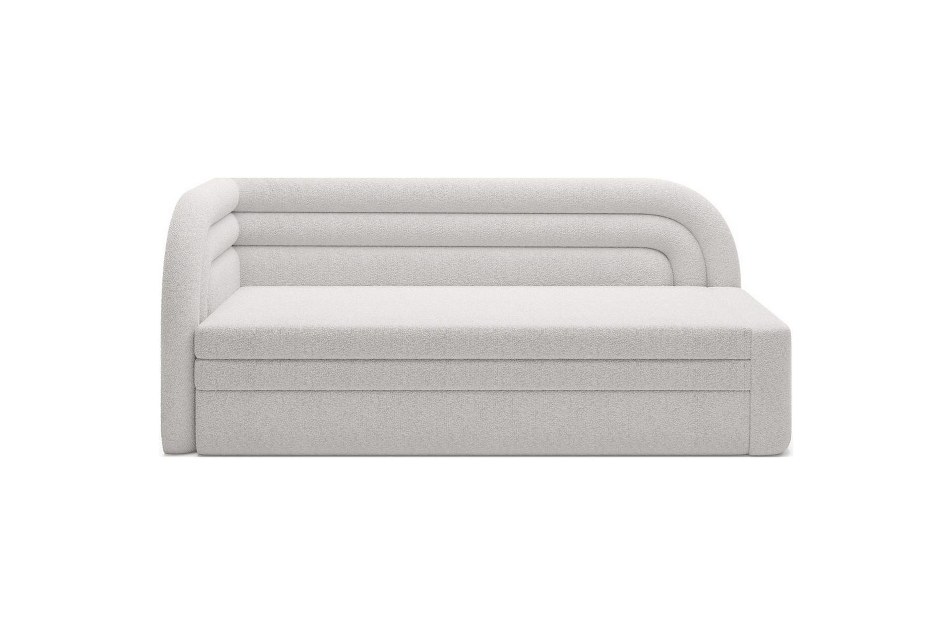 Soffa Eltap Fabillo 223x86x80 cm - Royal 01, Vit, V&auml;nster