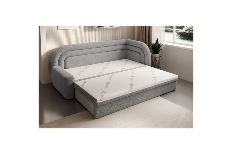 Soffa Eltap Fabillo 223x86x80 cm - Royal 04, Ljusgrå, Höger - Möbler - Vardagsrum - Bäddsoffor - 4-sits bäddsoffa