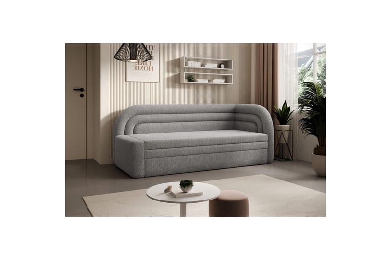 Soffa Eltap Fabillo 223x86x80 cm - Royal 04, Ljusgrå, Höger - Möbler - Vardagsrum - Bäddsoffor - 4-sits bäddsoffa