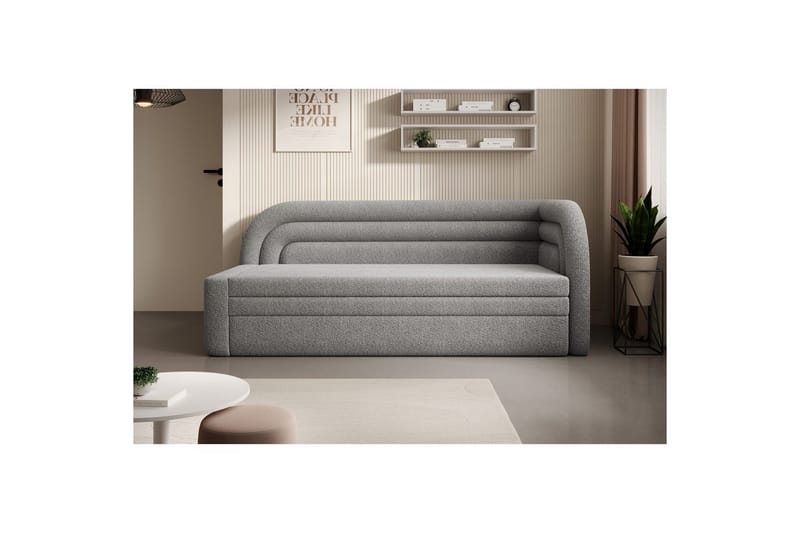 Soffa Eltap Fabillo 223x86x80 cm - Royal 04, Ljusgrå, Höger - Möbler - Vardagsrum - Bäddsoffor - 4-sits bäddsoffa
