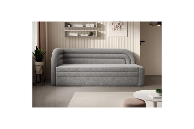 Soffa Eltap Fabillo 223x86x80 cm - Royal 04, Ljusgrå, Vänster - Möbler - Vardagsrum - Bäddsoffor