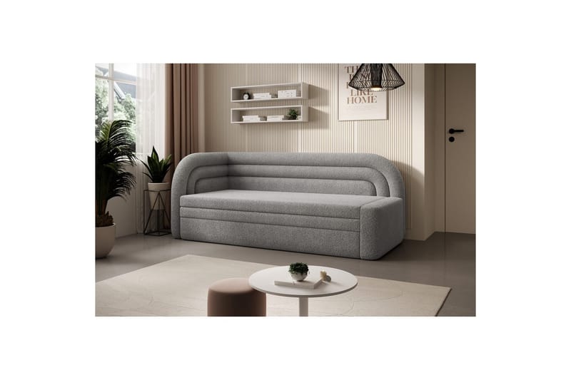 Soffa Eltap Fabillo 223x86x80 cm - Royal 04, Ljusgrå, Vänster - Möbler - Vardagsrum - Bäddsoffor