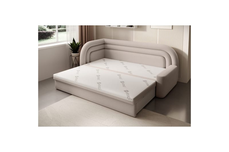 Soffa Eltap Fabillo 223x86x80 cm - Sola 18, Grå, Vänster - Möbler - Vardagsrum - Bäddsoffor - 4-sits bäddsoffa