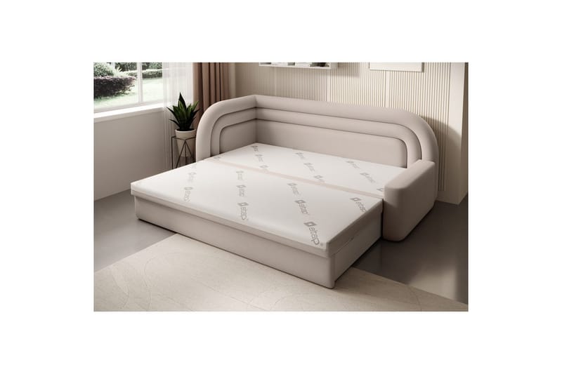 Soffa Eltap Fabillo 223x86x80 cm - Sola 18, Grå, Vänster - Möbler - Vardagsrum - Bäddsoffor - 4-sits bäddsoffa