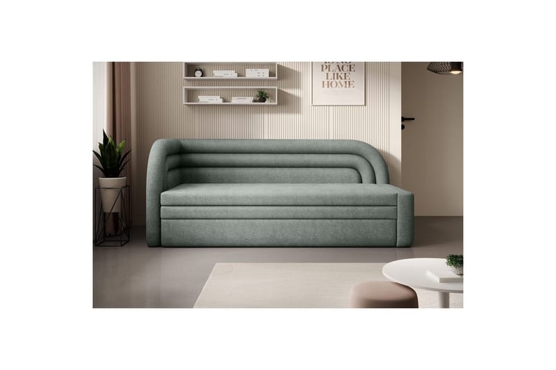 Soffa Eltap Fabillo 223x86x80 cm - Touch 100, Grön, Vänster - Möbler - Vardagsrum - Bäddsoffor - 4-sits bäddsoffa