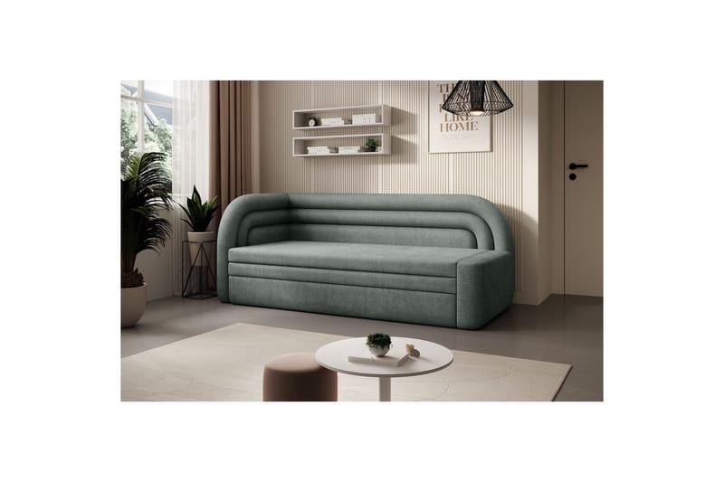 Soffa Eltap Fabillo 223x86x80 cm - Touch 100, Grön, Vänster - Möbler - Vardagsrum - Bäddsoffor - 4-sits bäddsoffa