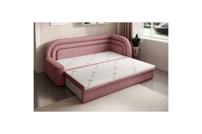 Soffa Eltap Fabillo 223x86x80 cm - Touch 24, Rosa, Höger - Möbler - Vardagsrum - Bäddsoffor - 4-sits bäddsoffa
