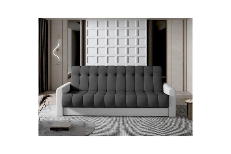 Soffa Eltap Garett 212x85x90 cm - Sawana 05, Soft 17, Grå, Vit - Möbler - Vardagsrum - Bäddsoffor