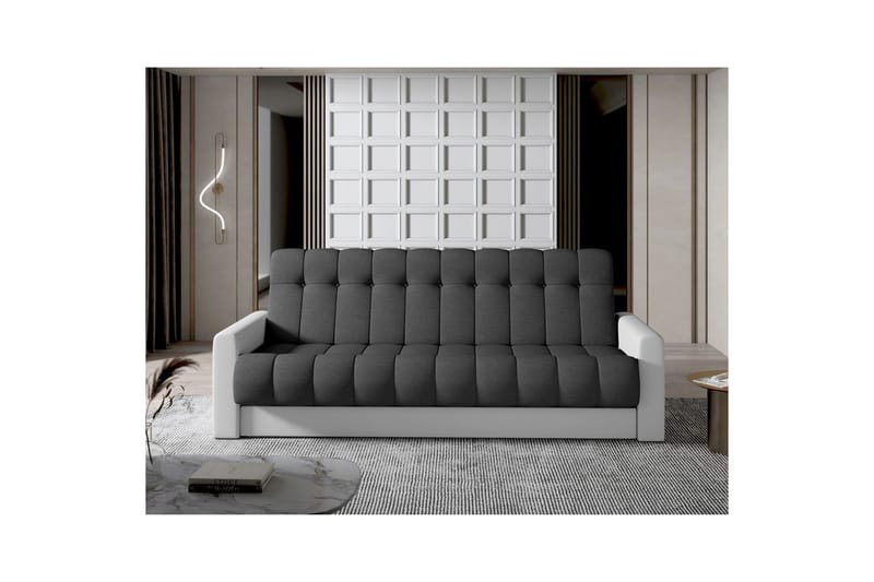 Soffa Eltap Garett 212x85x90 cm - Sawana 05, Soft 17, Grå, Vit - Möbler - Vardagsrum - Bäddsoffor