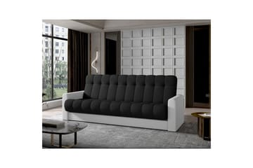 Soffa Eltap Garett 212x85x90 cm - Sawana 14, Soft 17, Svart, Vit - Möbler - Vardagsrum - Bäddsoffor