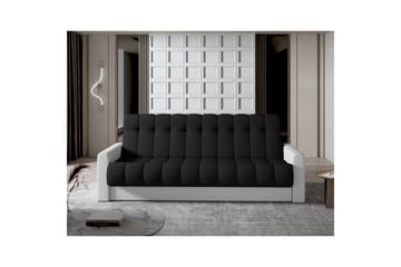 Soffa Eltap Garett 212x85x90 cm - Sawana 14, Soft 17, Svart, Vit - Möbler - Vardagsrum - Bäddsoffor