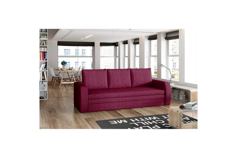 Soffa Eltap Inversa 220x83x89 cm - Malmö 63, Röd - Möbler - Vardagsrum - Bäddsoffor