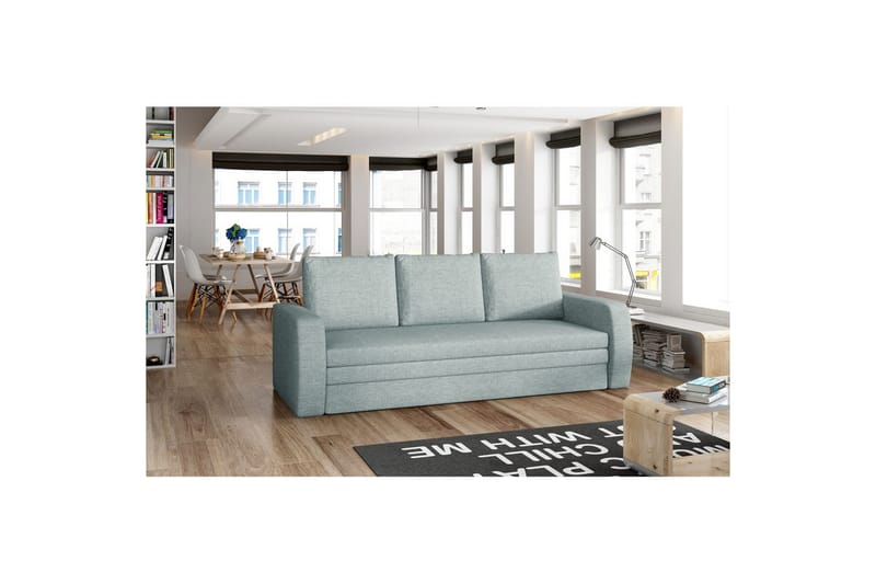 Soffa Eltap Inversa 220x83x89 cm, Överdrag 70, Blå