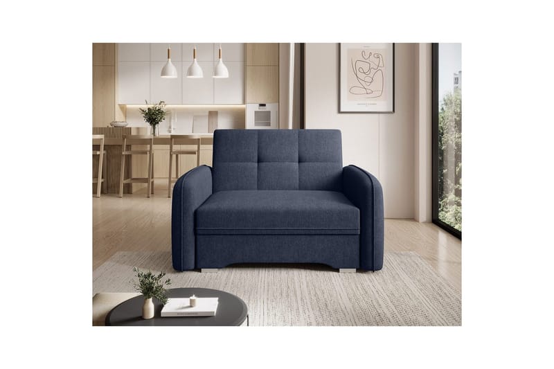 Soffa Eltap Laine 102x109x84 cm - Poco 40, Blå - Möbler - Vardagsrum - Bäddsoffor