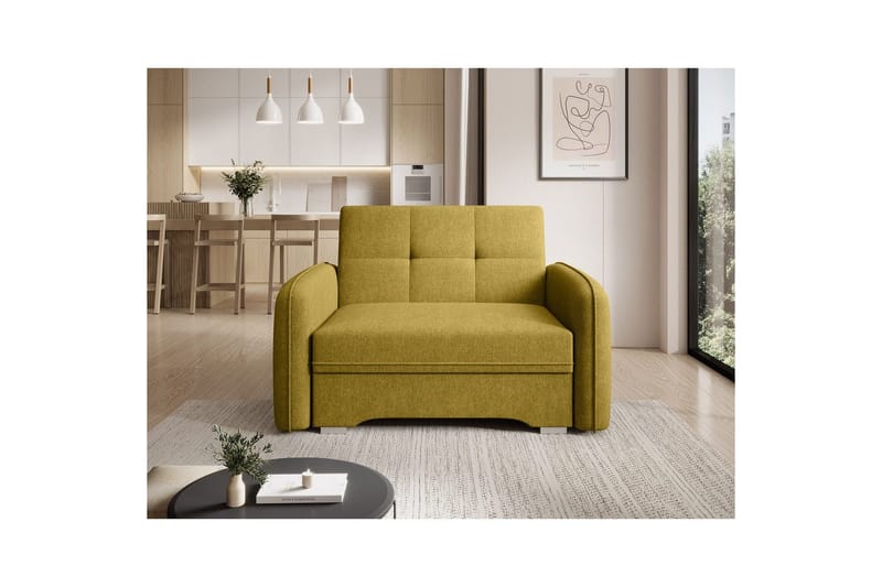 Soffa Eltap Laine 102x109x84 cm - Poco 50, Gul - Möbler - Vardagsrum - Bäddsoffor