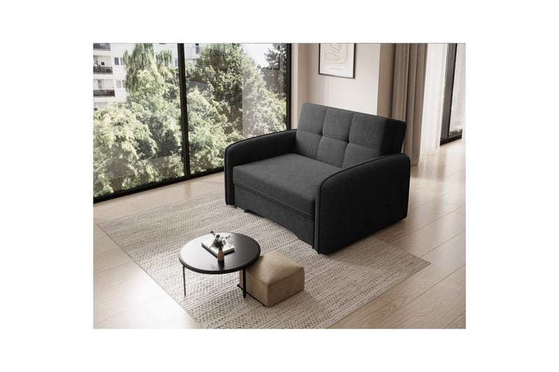 Soffa Eltap Laine 102x109x84 cm - Poco 10, Svart - Möbler - Vardagsrum - Bäddsoffor
