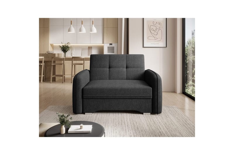 Soffa Eltap Laine 102x109x84 cm - Poco 10, Svart - Möbler - Vardagsrum - Bäddsoffor