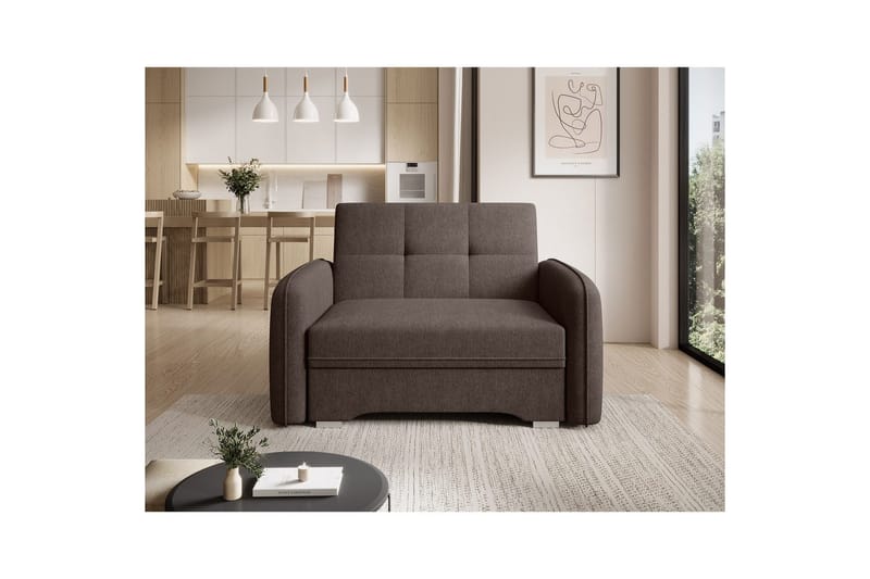 Soffa Eltap Laine 102x109x84 cm - Poco 22, Brun - Möbler - Vardagsrum - Bäddsoffor