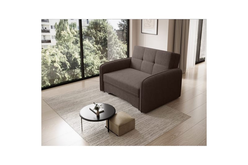 Soffa Eltap Laine 102x109x84 cm - Poco 22, Brun - Möbler - Vardagsrum - Bäddsoffor