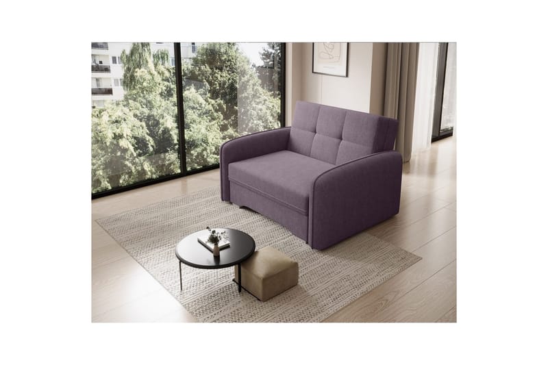 Soffa Eltap Laine 102x109x84 cm - Poco 41, Lila - Möbler - Vardagsrum - Bäddsoffor