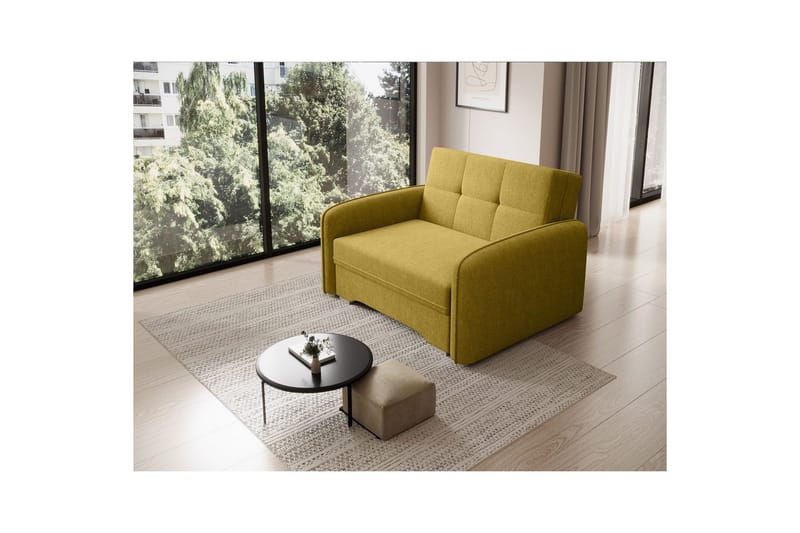 Soffa Eltap Laine 102x109x84 cm - Poco 50, Gul - Möbler - Vardagsrum - Bäddsoffor