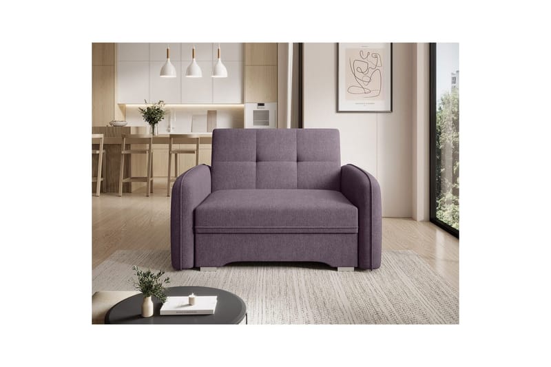 Soffa Eltap Laine 102x109x84 cm - Poco 41, Lila - Möbler - Vardagsrum - Bäddsoffor