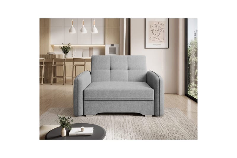 Soffa Eltap Laine 102x109x84 cm - Poco 3, Ljusgrå - Möbler - Vardagsrum - Bäddsoffor