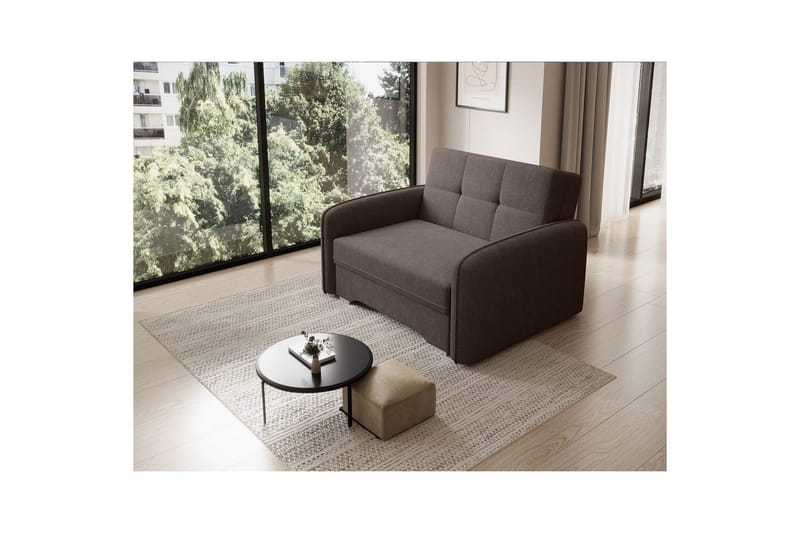 Soffa Eltap Laine 102x109x84 cm - Poco 22, Brun - Möbler - Vardagsrum - Bäddsoffor