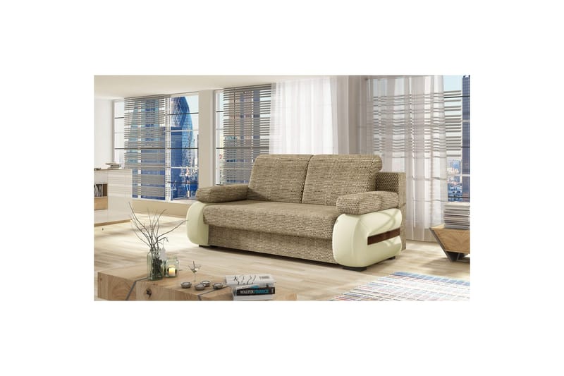 Soffa Eltap Laura 202x79x84 cm - Berlin 03, Soft 33, Beige - Möbler - Vardagsrum - Bäddsoffor
