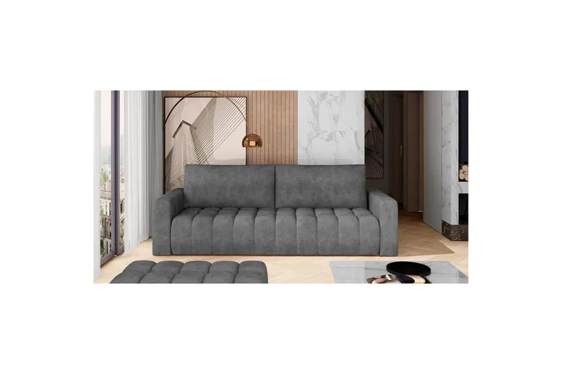 Soffa Eltap Lazaro 247x97x92 cm - Dora 95, Mörkgrå - Möbler - Vardagsrum - Bäddsoffor