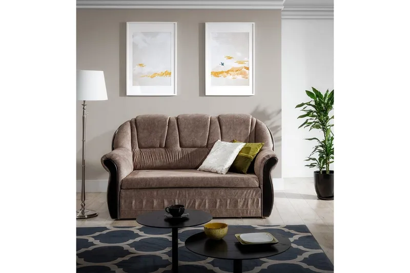 Soffa Eltap Lord 180x85x105 cm - Dora 22, Brun - Möbler - Vardagsrum - Bäddsoffor