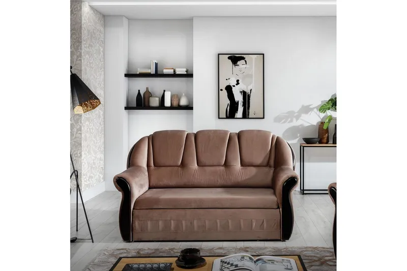 Soffa Eltap Lord 180x85x105 cm - Monolith 09, Mörk Beige - Möbler - Vardagsrum - Bäddsoffor