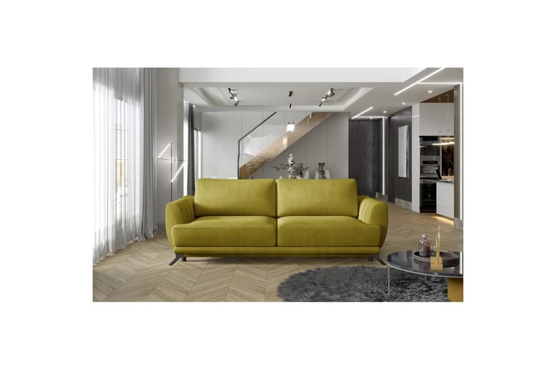 Soffa Eltap Megis 242x95x90 cm - Monolith 48, Gul - Möbler - Vardagsrum - Bäddsoffor