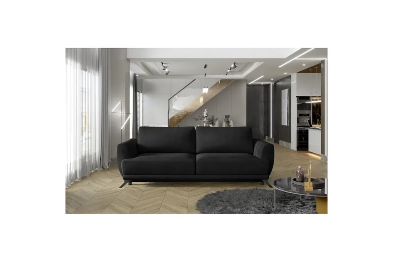 Soffa Eltap Megis 242x95x90 cm - Monolith 97, Mörkgrå - Möbler - Vardagsrum - Bäddsoffor