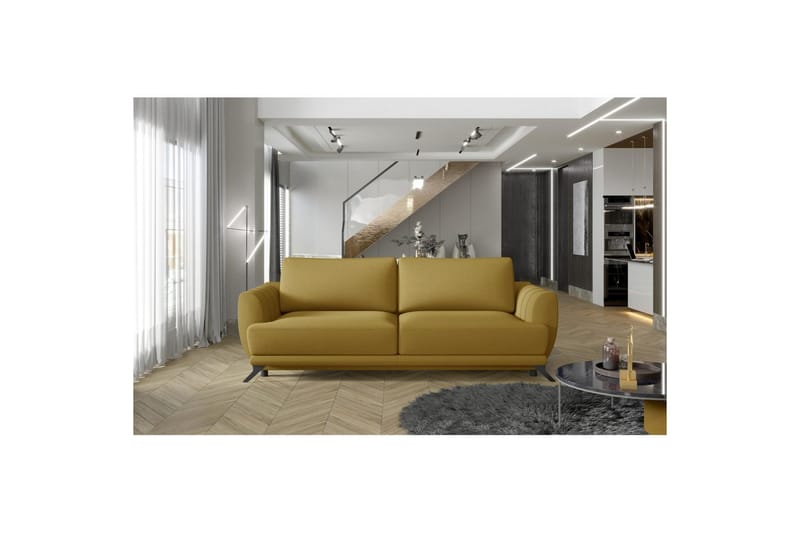 Soffa Eltap Megis 242x95x90 cm, Solar 45, Gul