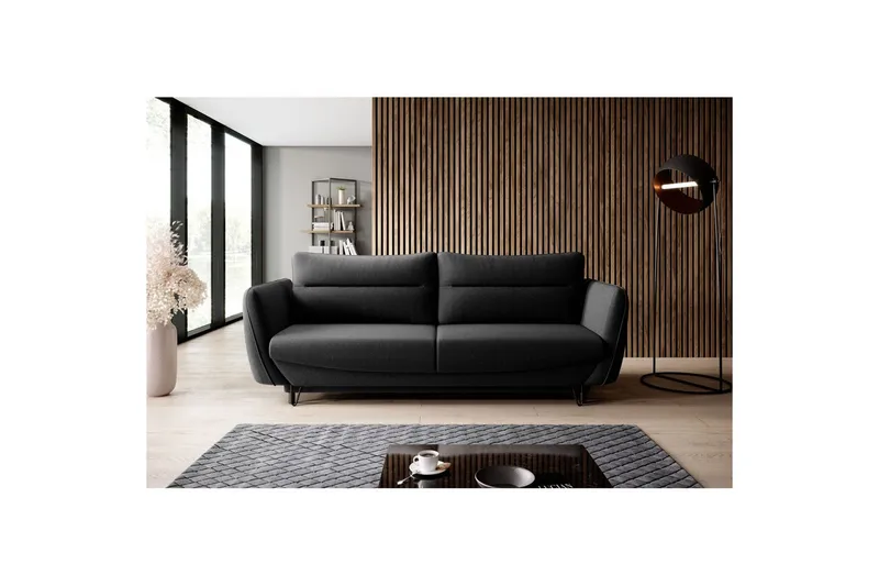 Soffa Eltap Silva 236x95x90 cm - Flores 10, svart - Möbler - Vardagsrum - Bäddsoffor