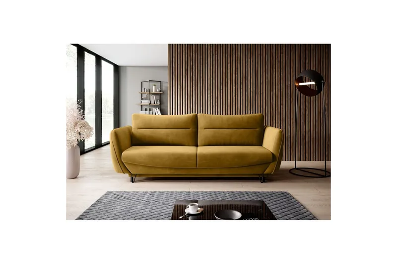 Soffa Eltap Silva 236x95x90 cm - Loco 45, Gul - Möbler - Vardagsrum - Bäddsoffor